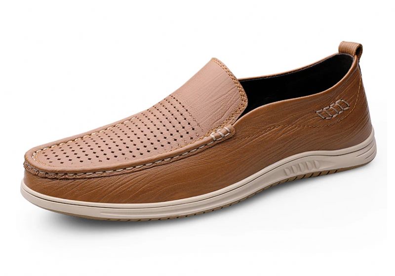 Yesid Heren Loafer Casual Schoenen - Bruin