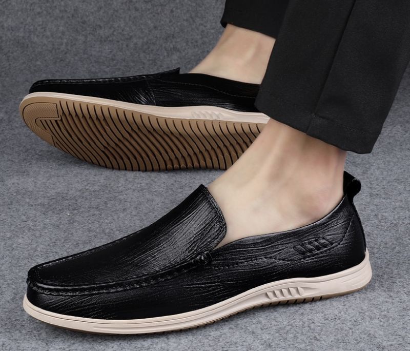 Yesid Heren Loafer Casual Schoenen - Bruin