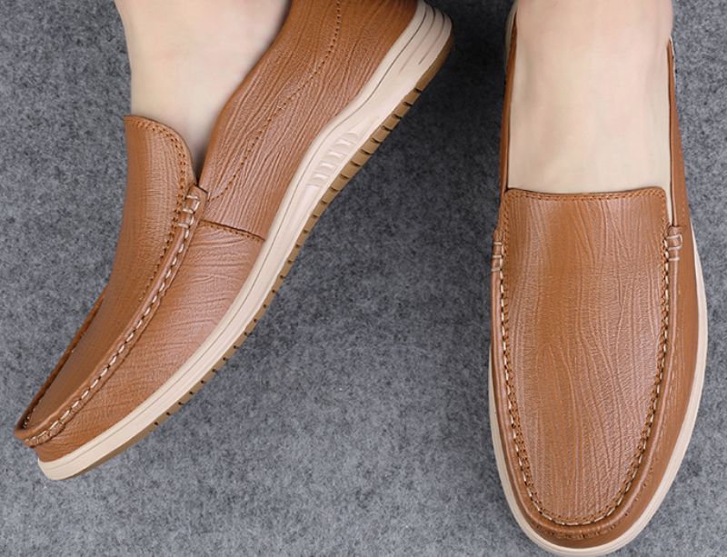 Yesid Heren Loafer Casual Schoenen - Bruin