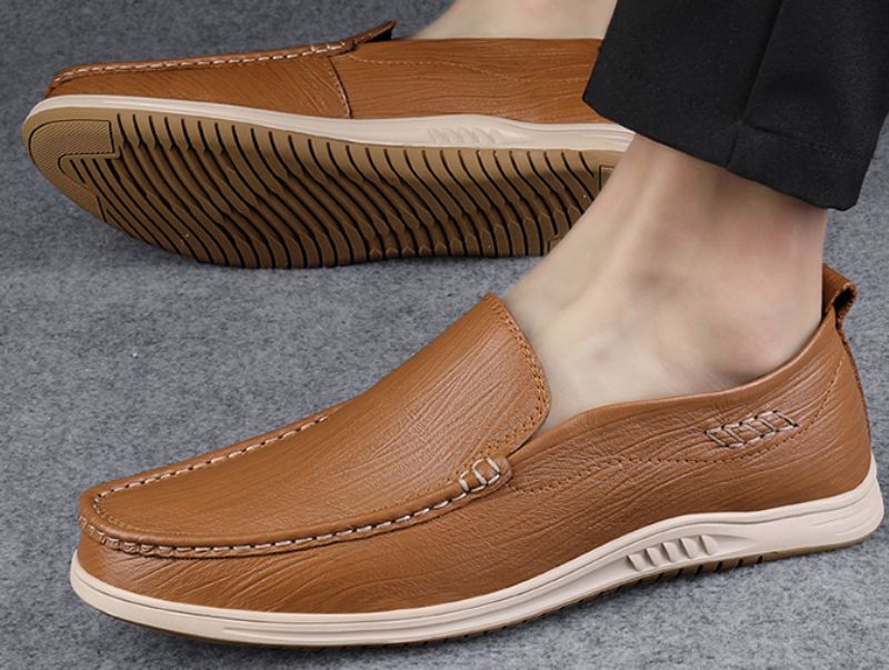 Yesid Heren Loafer Casual Schoenen - Bruin