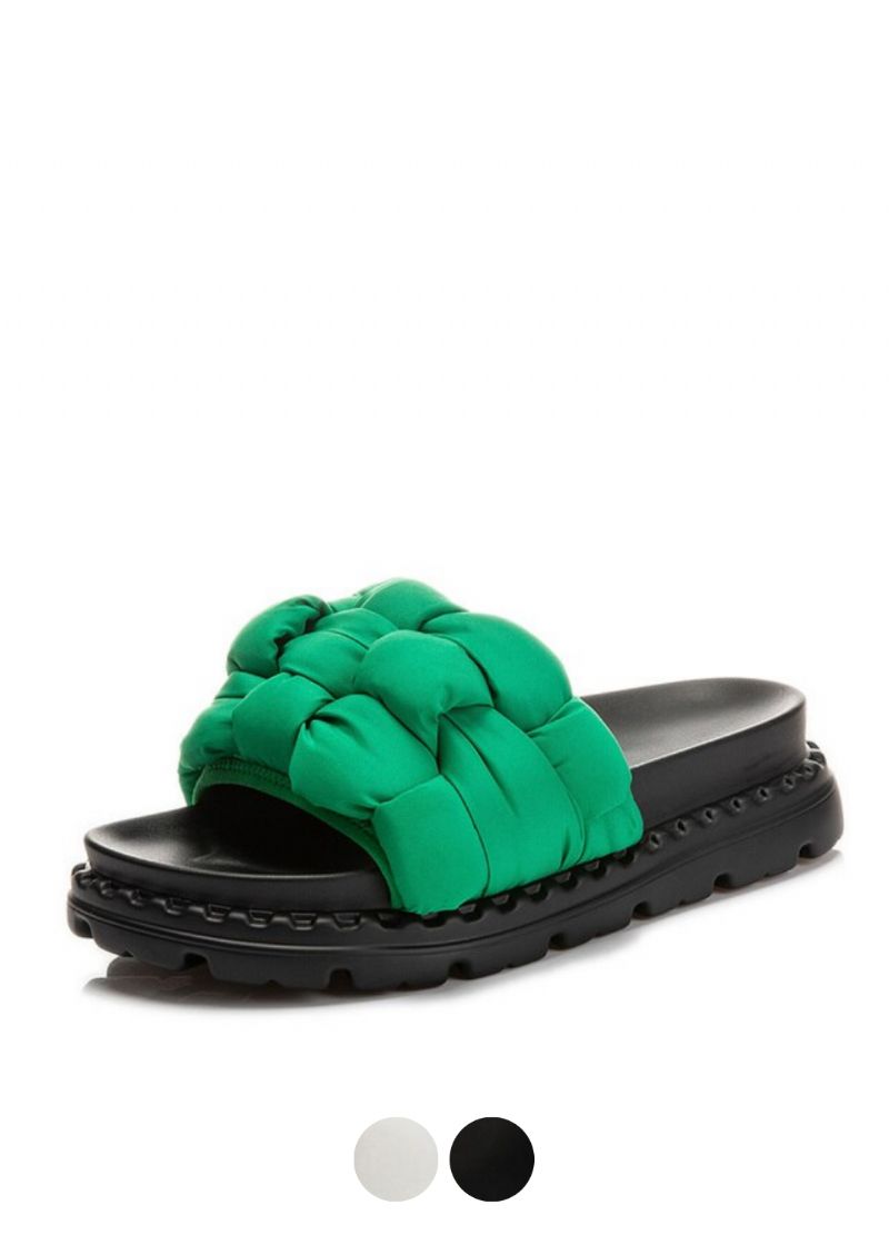 Yesika Damesplatte Pantoffel