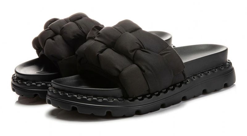 Yesika Damesplatte Pantoffel - Groen