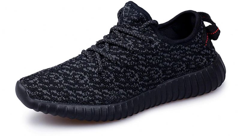 Yezy Ademende Mesh Sneaker Voor Heren - Zwart
