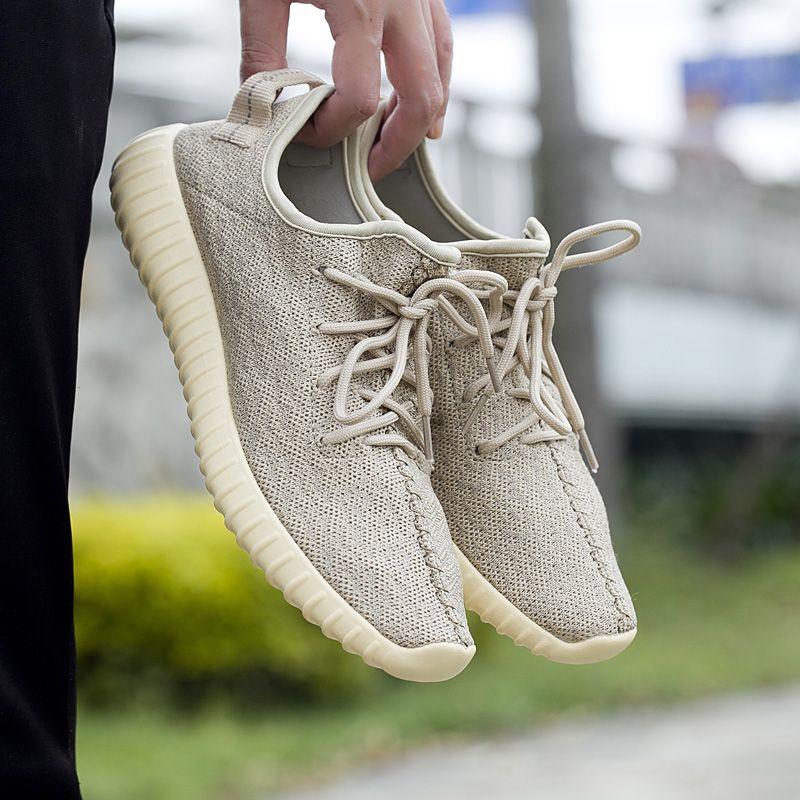 Yezy Ademende Mesh Sneaker Voor Heren - Zwart