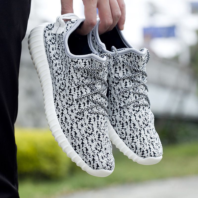 Yezy Ademende Mesh Sneaker Voor Heren - Zwart