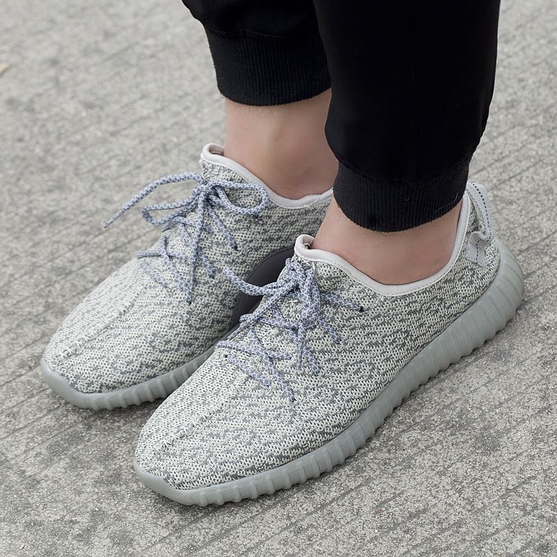 Yezy Ademende Mesh Sneaker Voor Heren - Zwart