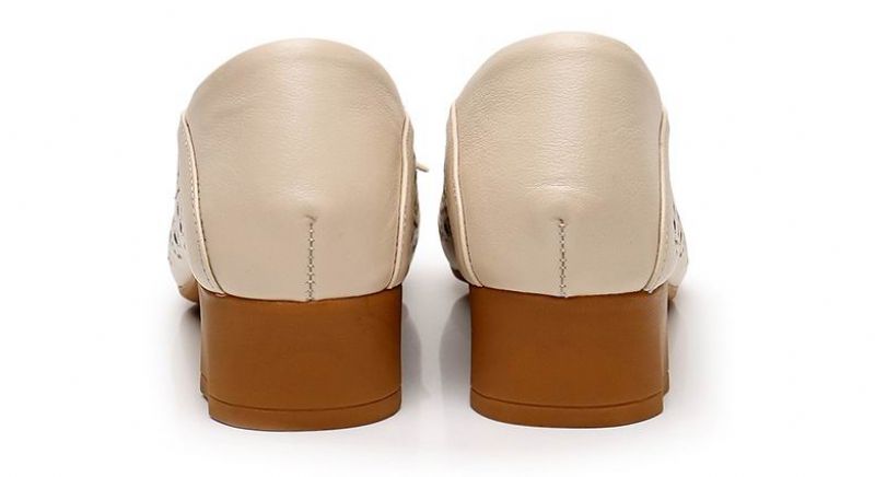 Yisney Dames Casual Pumps - Beige