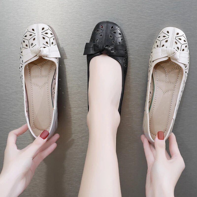 Yisney Dames Casual Pumps - Beige