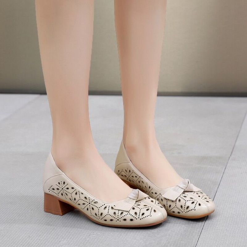Yisney Dames Casual Pumps - Beige