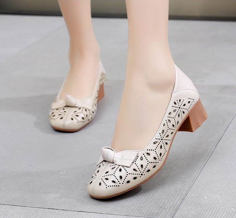 Yisney Dames Casual Pumps - Beige