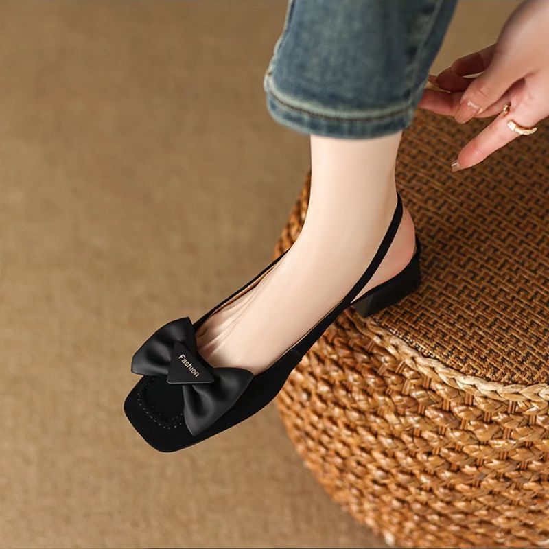 Ylaria Dames Vierkante Teen Sandalen - Zwart