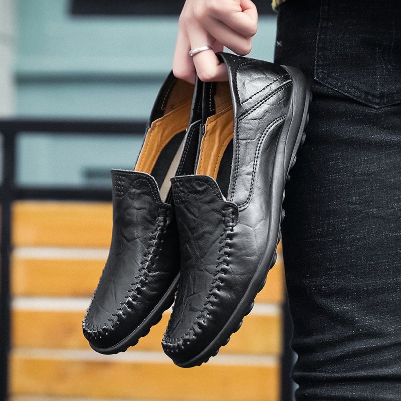 Yosmar Heren Loafers Casual Schoenen - Zwart