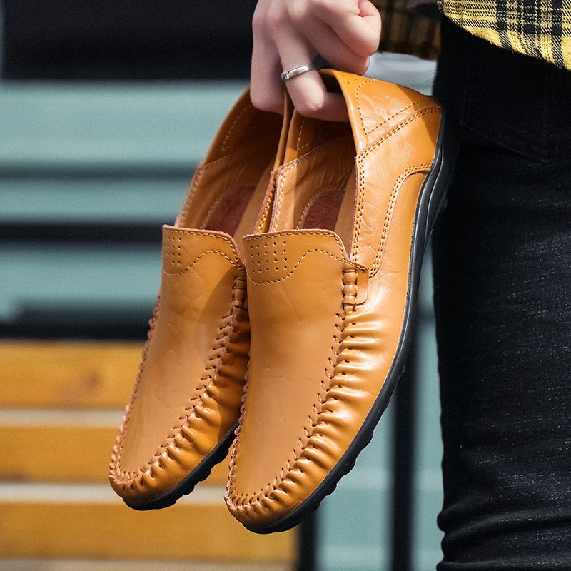 Yosmar Heren Loafers Casual Schoenen - Zwart