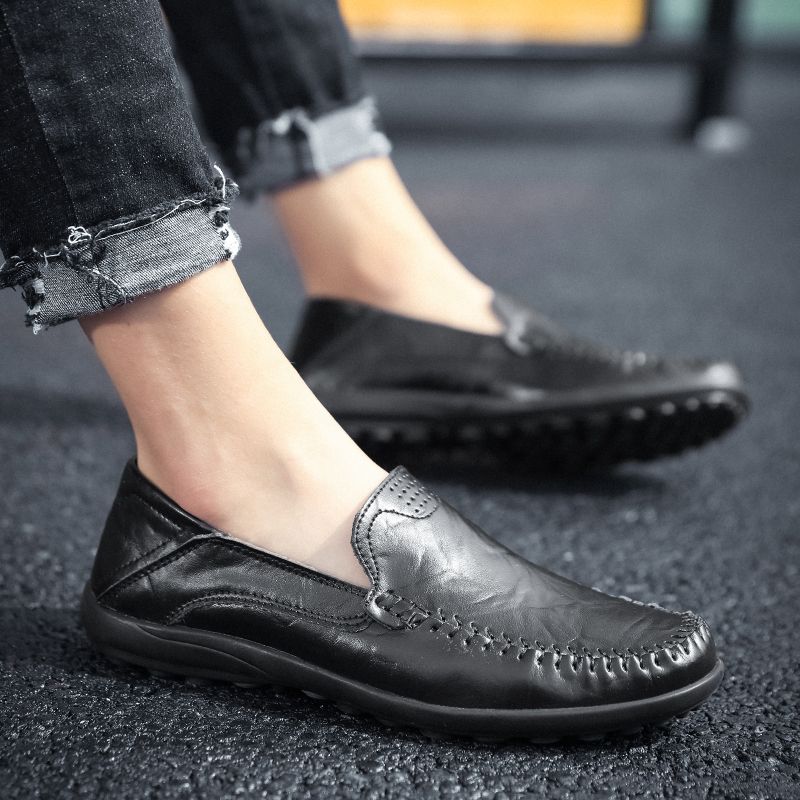 Yosmar Heren Loafers Casual Schoenen - Zwart