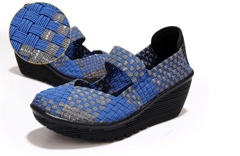 Yuli Dames Wedges Schoenen - Zwart zilver