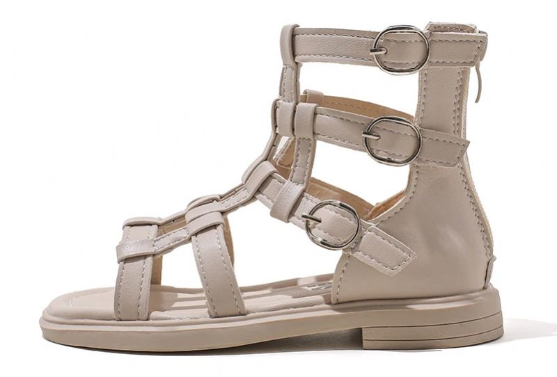 Yuri Meisjes Gladiator Sandaal - Beige