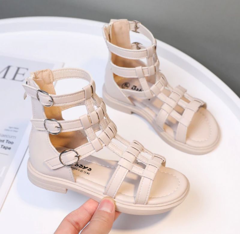 Yuri Meisjes Gladiator Sandaal - Beige
