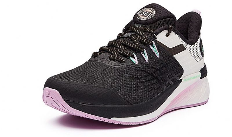 Yustina Dames Lichtgewicht Sneaker - Zwart