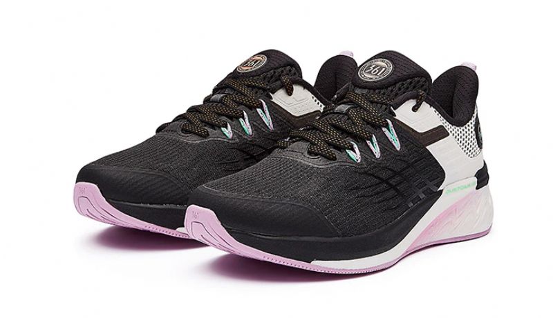 Yustina Dames Lichtgewicht Sneaker - Zwart