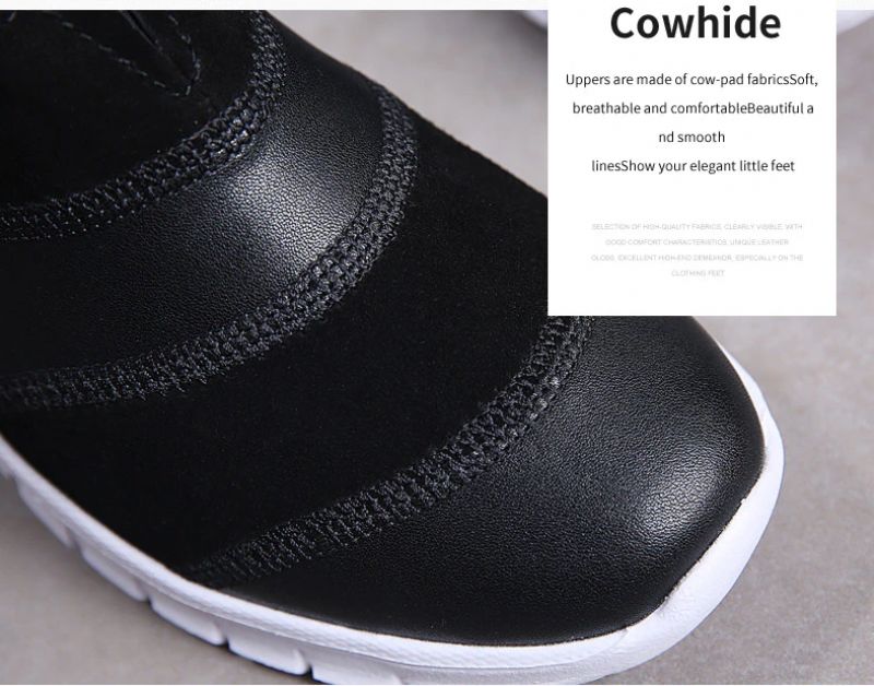 Yusuf Dames Loafer Instapschoenen Leren Herfstmode Platte Schoenen - Bruin