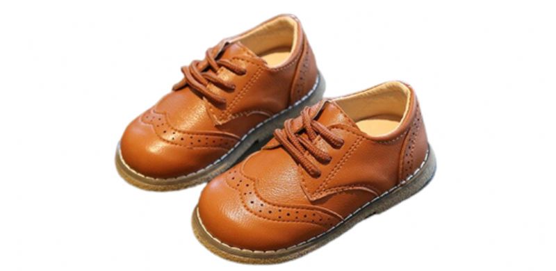 Zagreb Unisex Platte Schoenen Voor Kinderen - Bruin