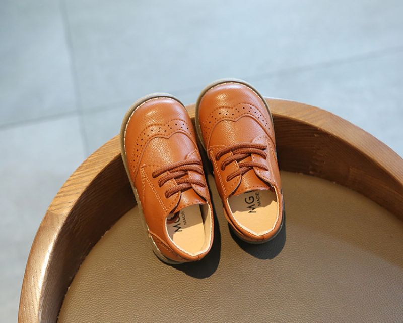 Zagreb Unisex Platte Schoenen Voor Kinderen - Bruin