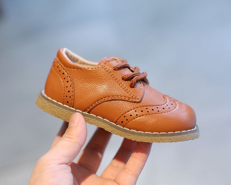 Zagreb Unisex Platte Schoenen Voor Kinderen - Bruin