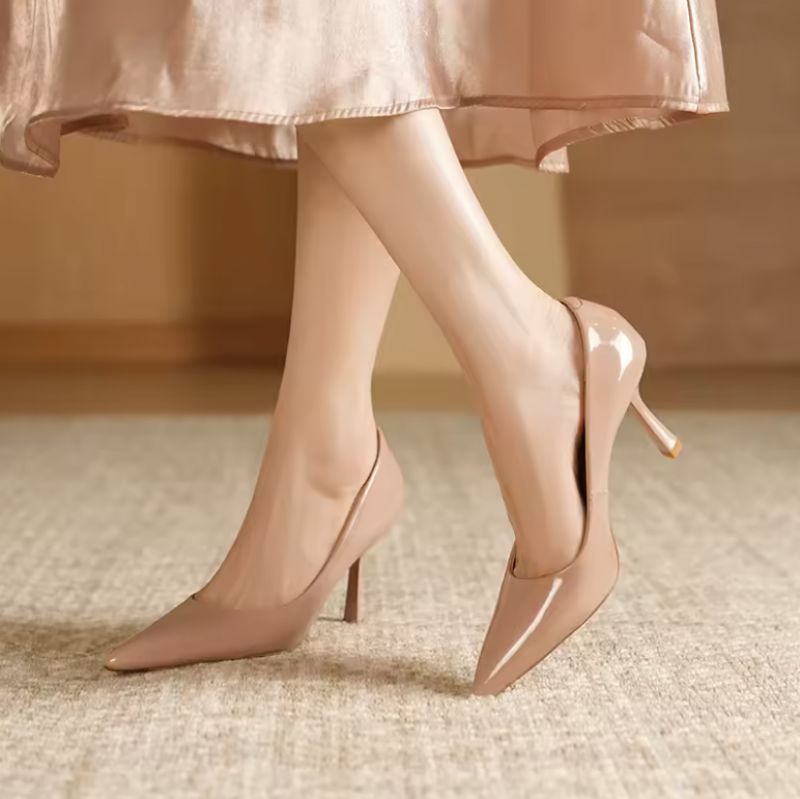 Zaira Dames Puntige Teen Pumps - Nude