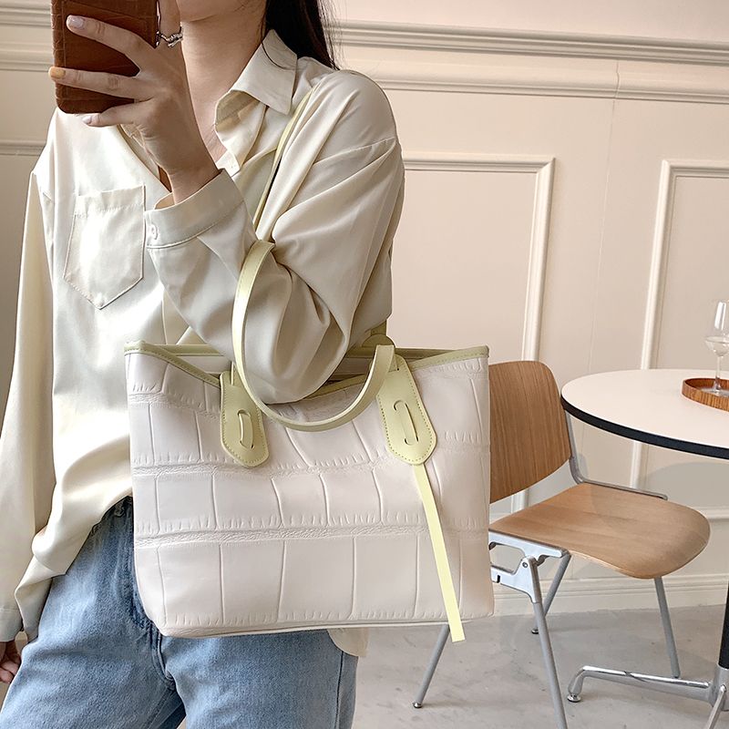 Zalora Dames Luxe Designer Leren Schouder Handtas - Khaki