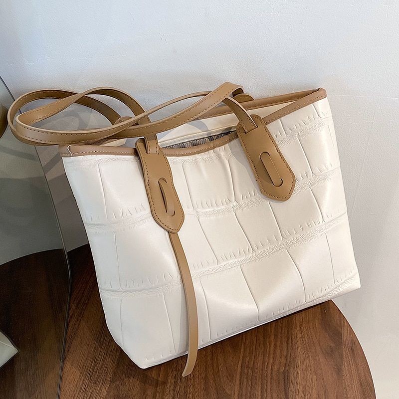 Zalora Dames Luxe Designer Leren Schouder Handtas - Khaki