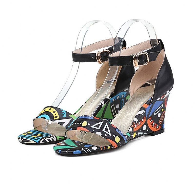 Zambia Wedges - Rood 7cm