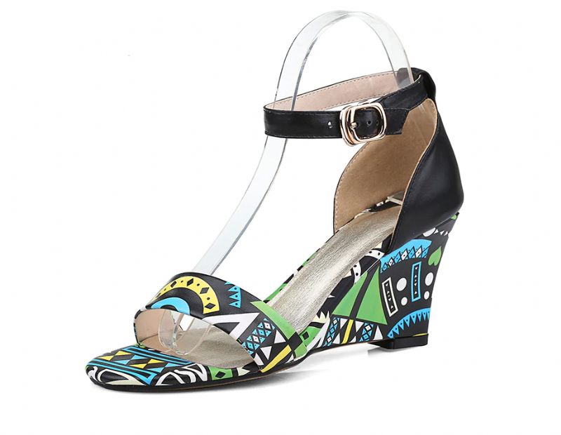 Zambia Wedges - Rood 7cm