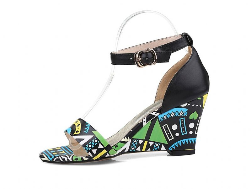 Zambia Wedges - Rood 7cm