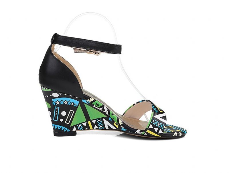 Zambia Wedges - Rood 7cm