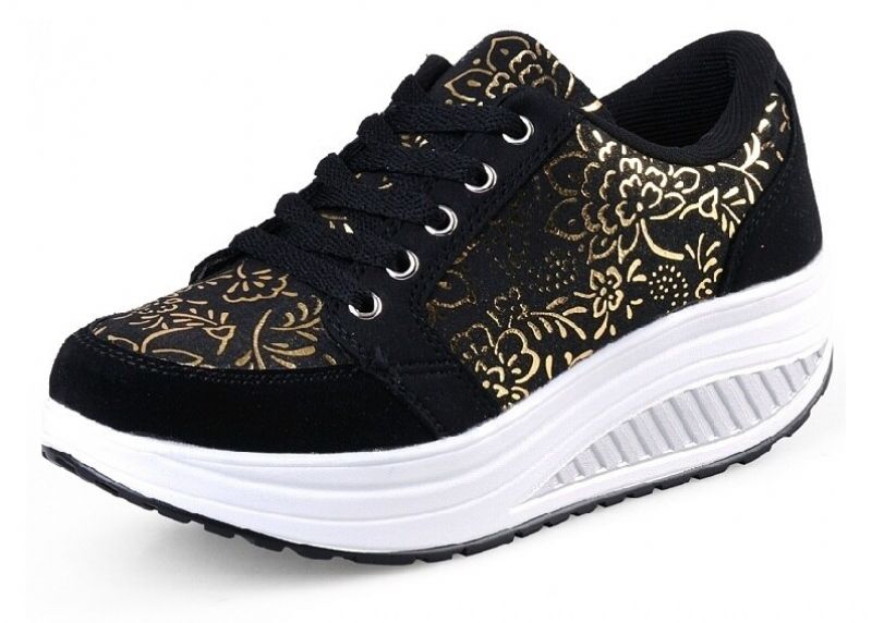 Zandia Dames Walking Platform Sneaker - Grijs
