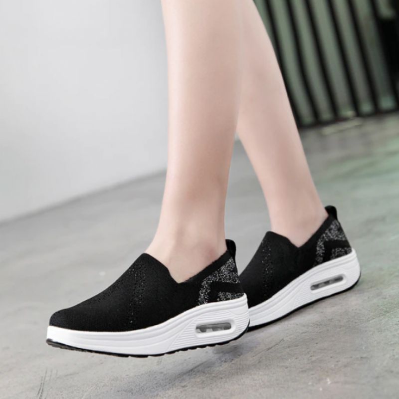 Zarely Platform Ademende Schoenen Voor Dames - Zwart
