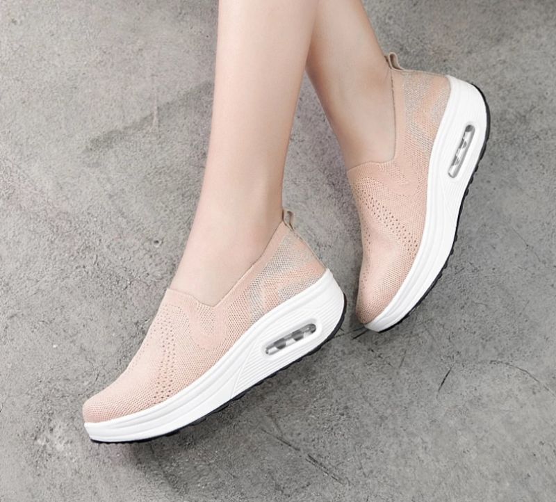 Zarely Platform Ademende Schoenen Voor Dames - Zwart