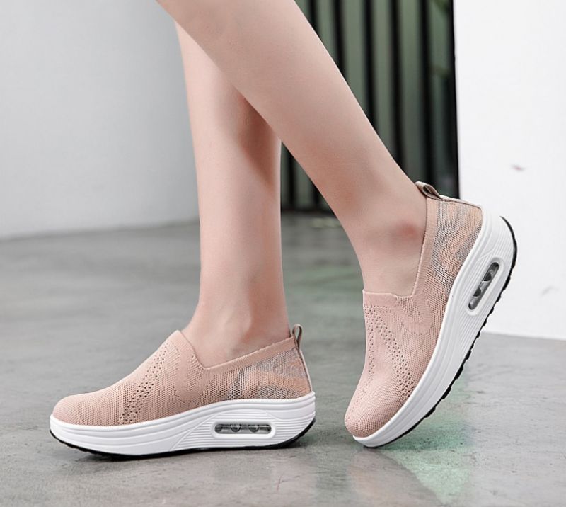 Zarely Platform Ademende Schoenen Voor Dames - Zwart