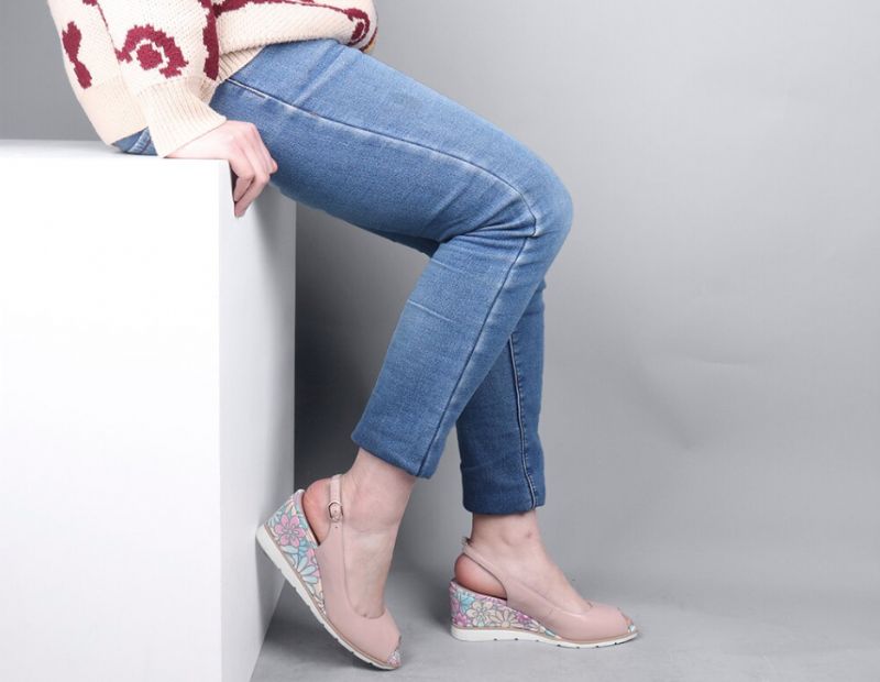 Zariely Wedges - Roze