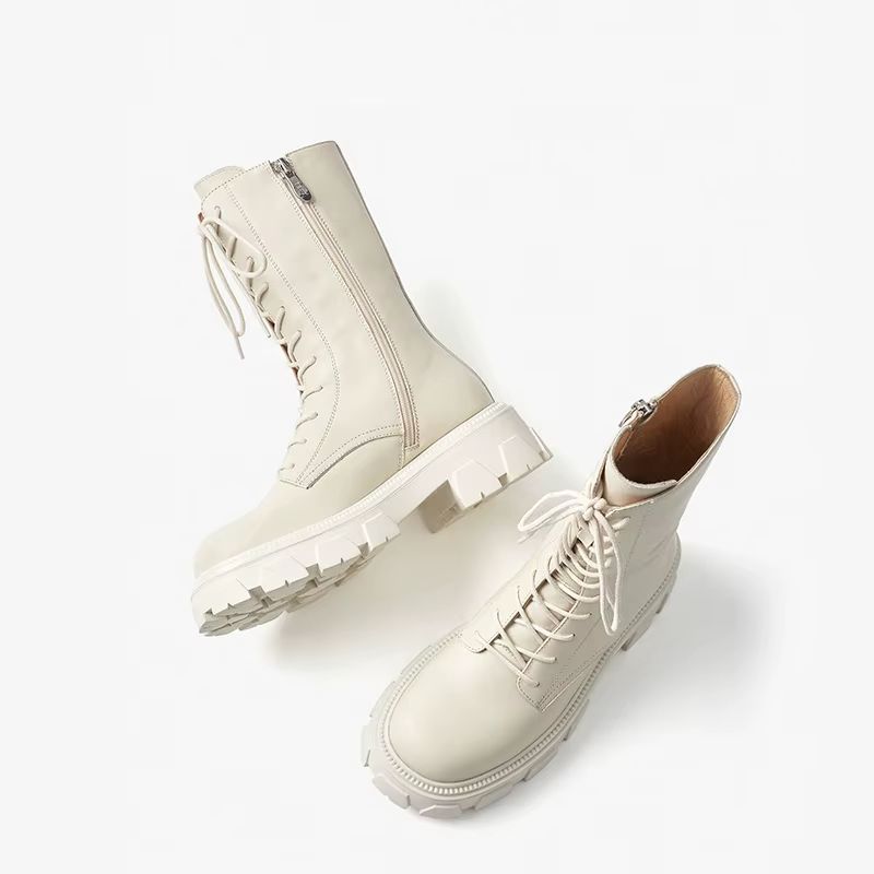 Zavala Dames Mid-calf Platform Laarzen - Zwart