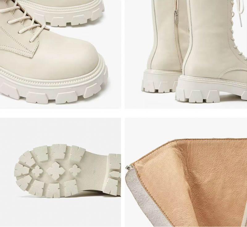 Zavala Dames Mid-calf Platform Laarzen - Zwart