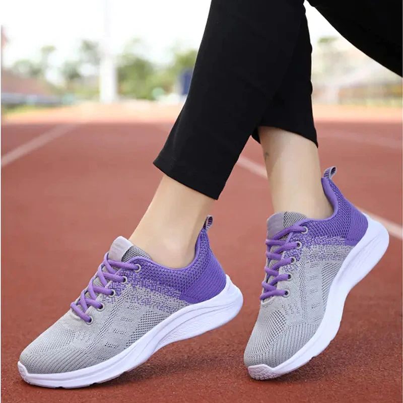 Zazu Dames Ademende Mesh Hardloopschoenen - Zwart Roze