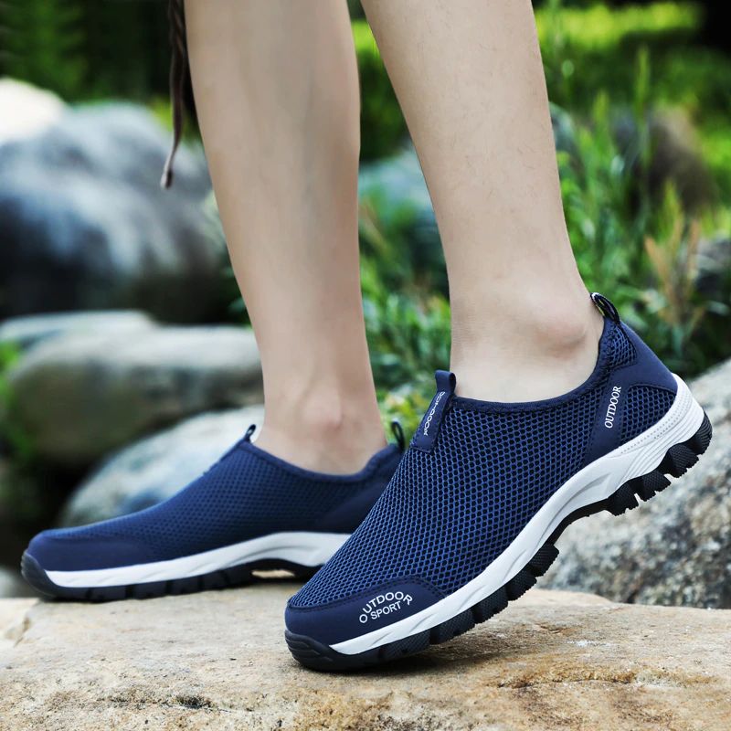 Zeki Heren Slip-on Sneaker - Blauw