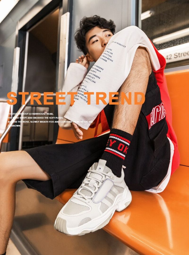 Zeraffin Heren Mode Sneakers - Wit