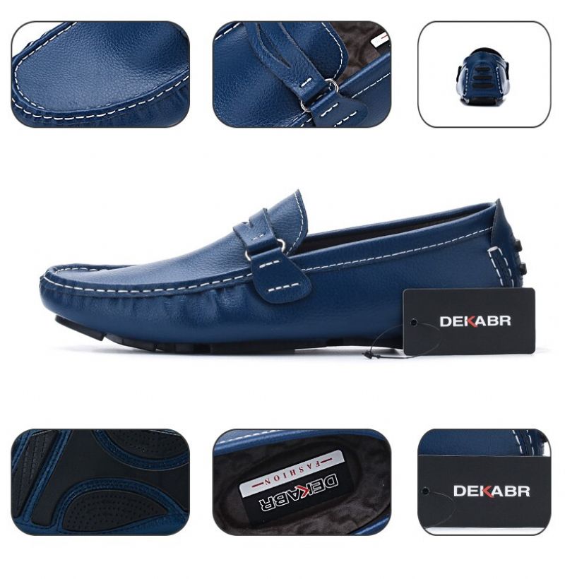 Zero Heren Loafers Classics Schoenen - Blauw