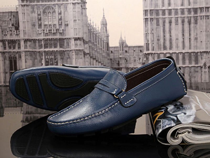 Zero Heren Loafers Classics Schoenen - Blauw