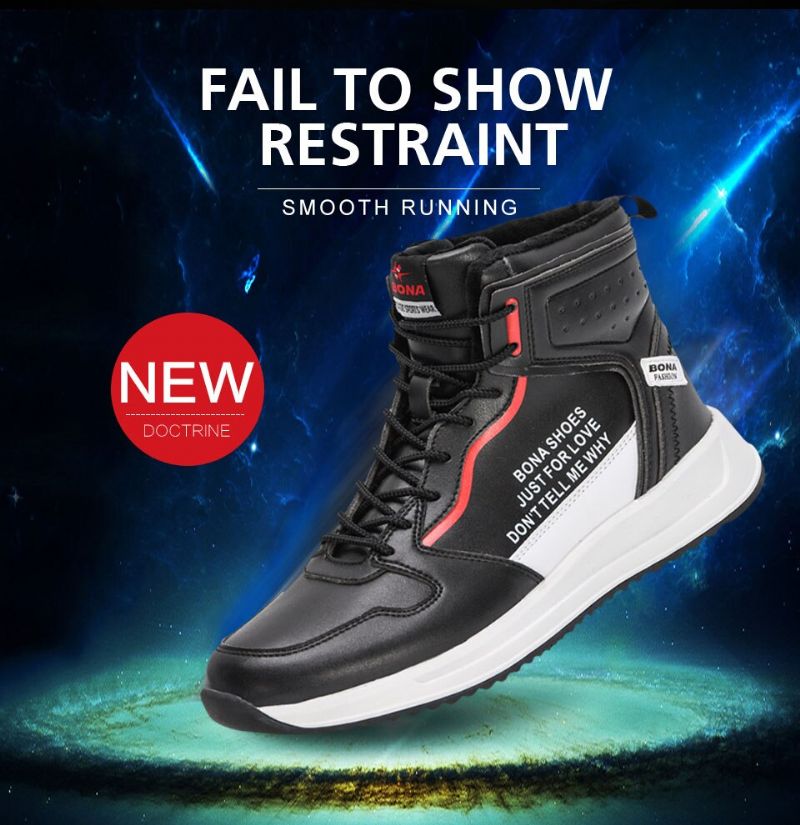 Zilicen Heren Warme Sneakers - Zwart