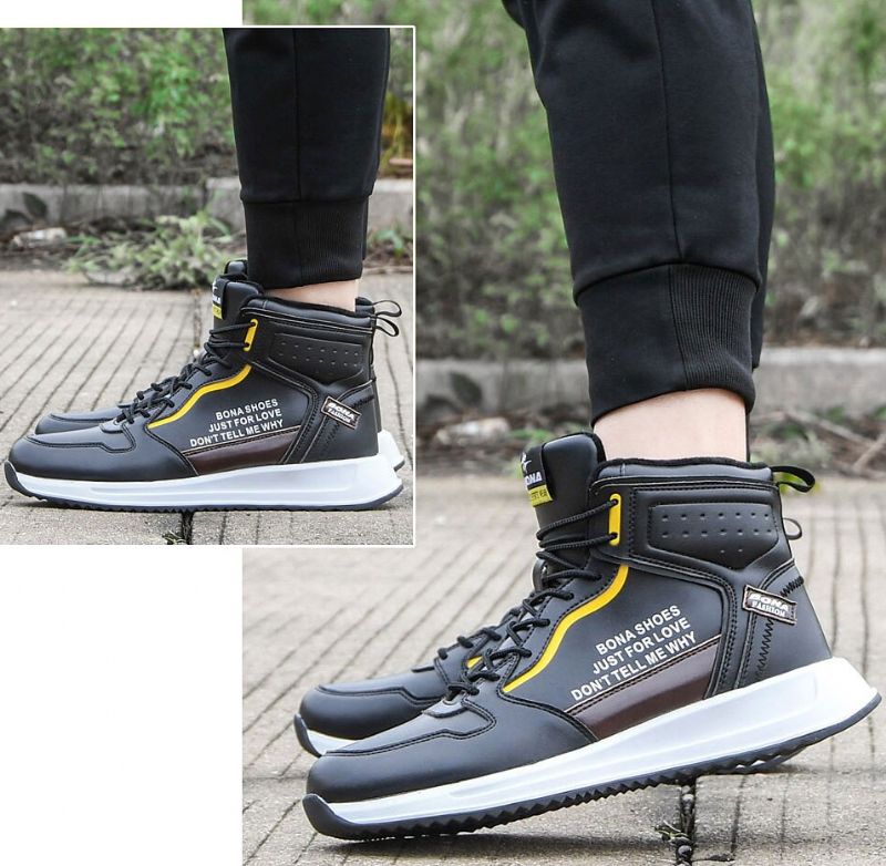 Zilicen Heren Warme Sneakers - Zwart