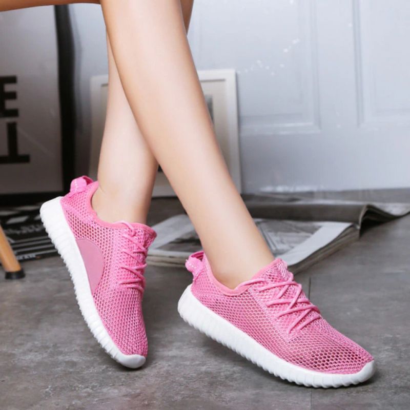 Zinab Dames Zomer Sneaker Veter Mode Ademende Mesh Schoenen - Groen