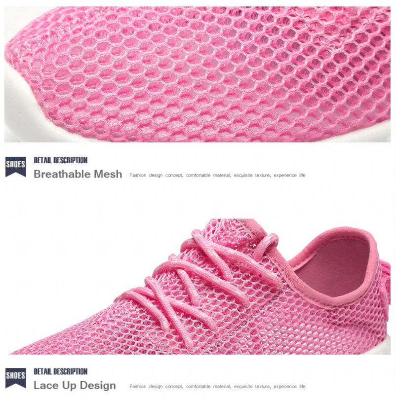 Zinab Dames Zomer Sneaker Veter Mode Ademende Mesh Schoenen - Groen